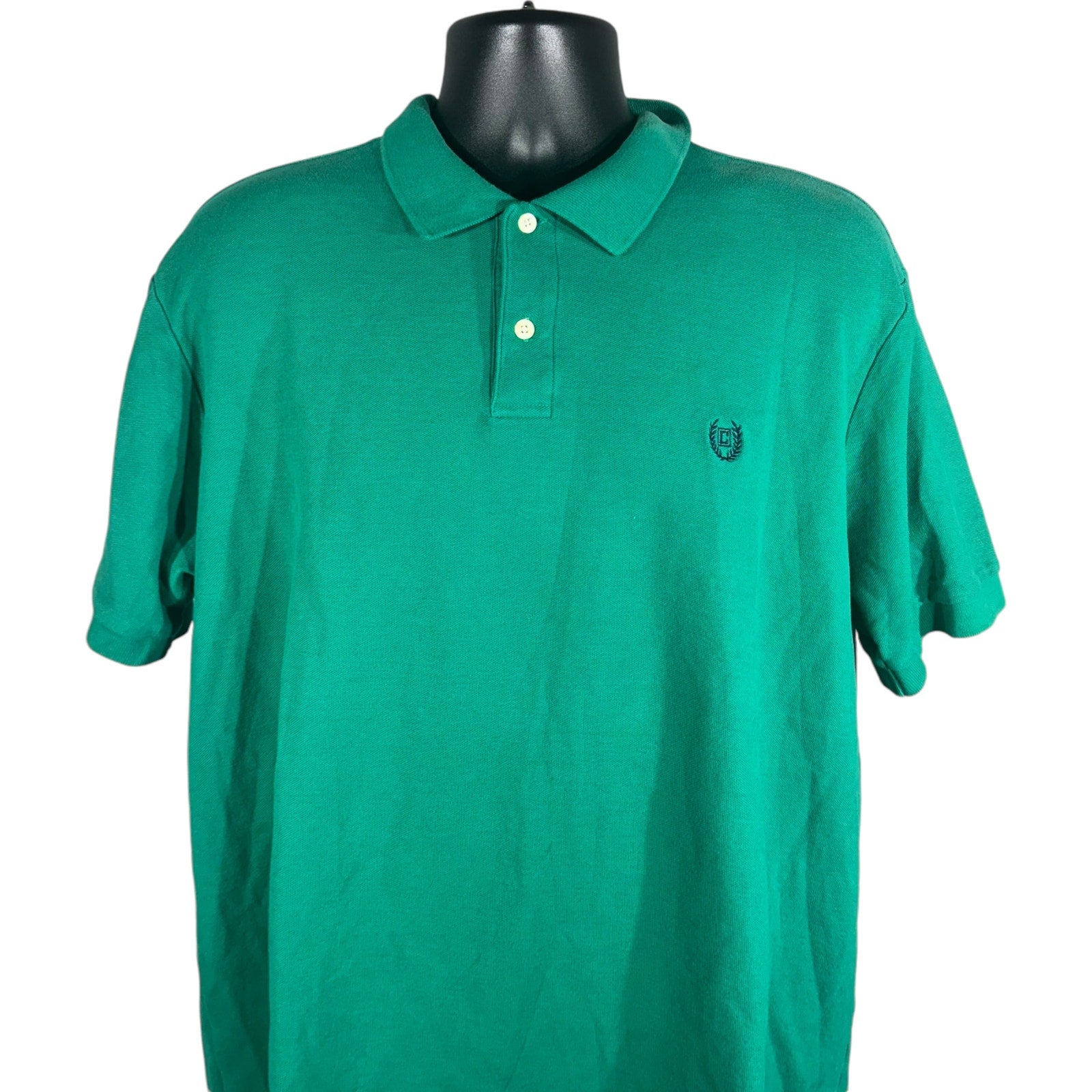 Collection of Chaps 2 Button Short Sleeve Polo in a gallery layout