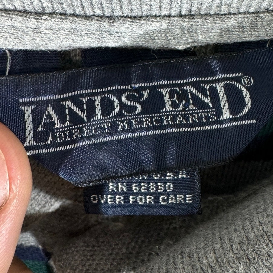 Collection of Vintage Lands End Long Sleeve Polo in a gallery layout