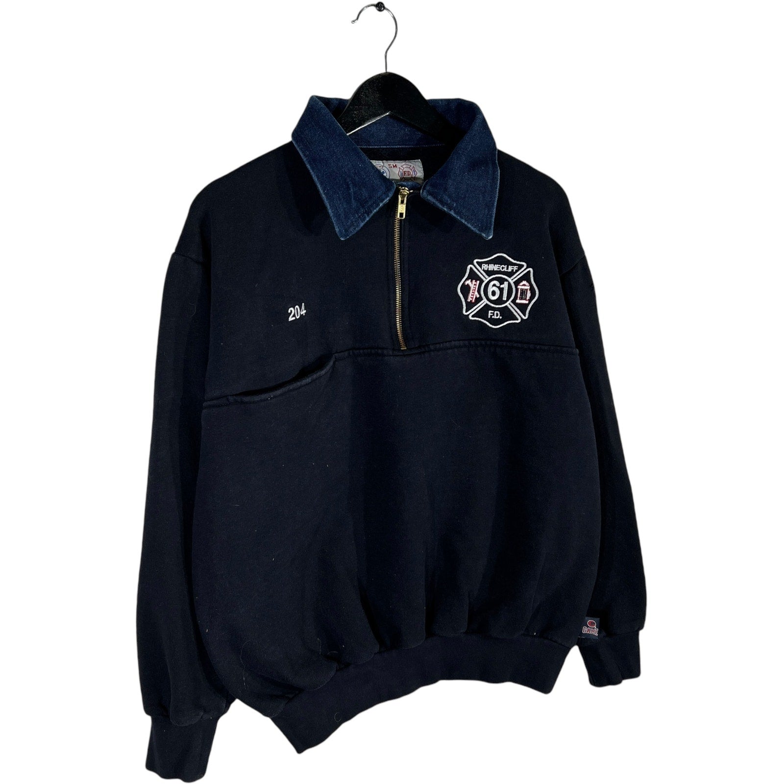 Collection of Game Workwear Rhinecliff Fire Dept. 1/4 Zip Crewneck in a gallery layout