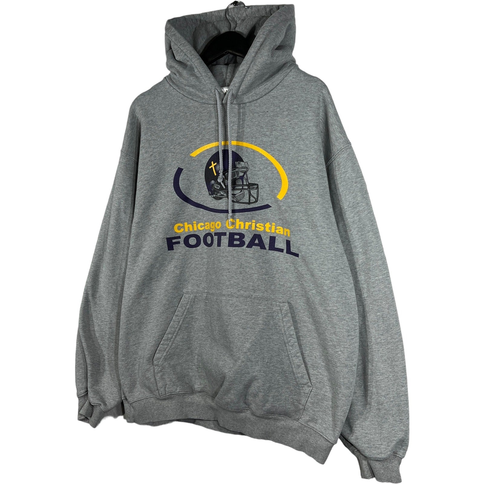 Collection of Adidas Chicago Christian Football Hoodie in a gallery layout