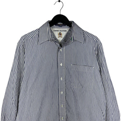 Collection of Tommy Hilfiger Long Sleeve Striped Dress Shirt in a gallery layout