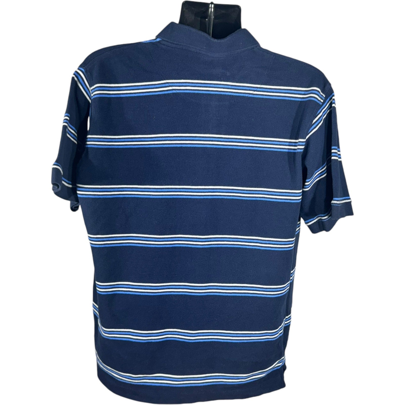 Collection of Beverly Hills Polo Club Striped Short Sleeve Polo in a gallery layout