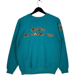 Collection of Vintage Embroidered Pottery Crewneck in a gallery layout