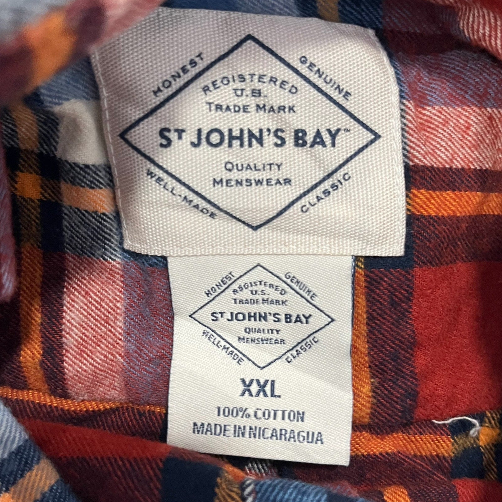 Collection of St. Johns Bay Plaid Long Sleeve Flannel in a gallery layout
