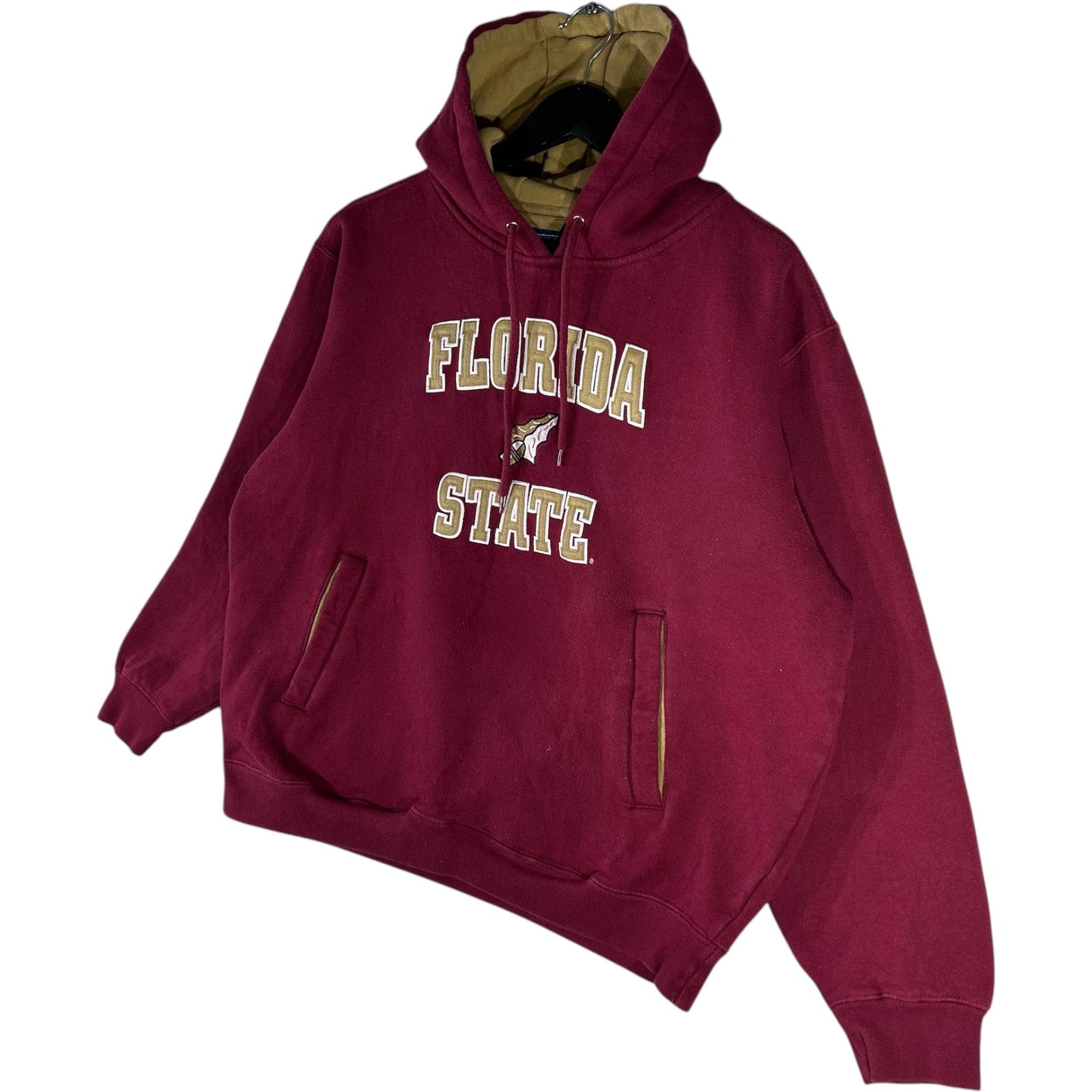 Collection of Champs Florida State University Spellout Hoodie in a gallery layout