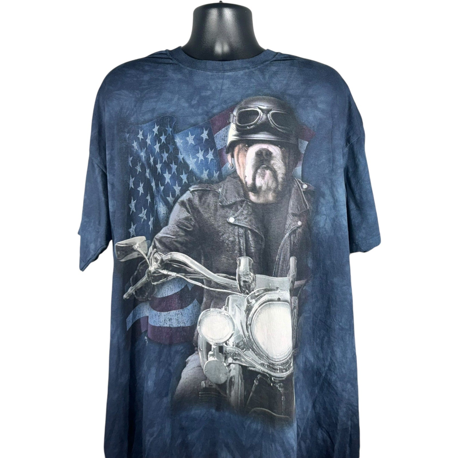 Collection of AOP Tie Dye Pug Biker Tee in a gallery layout