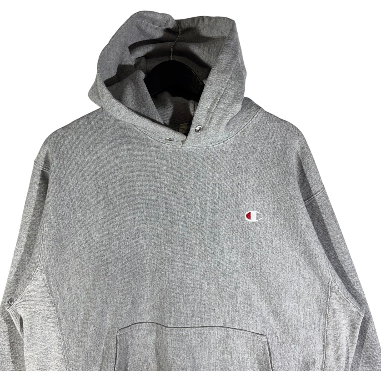 Collection of Champion Reverse Weave Mini Logo Hoodie in a gallery layout