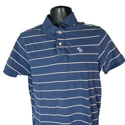 Collection of Abercrombie & Fitch Striped Muscle Fit Polo in a gallery layout