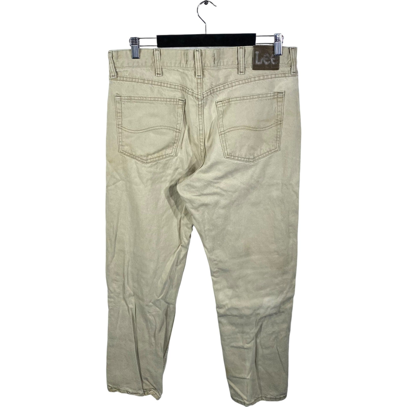 Collection of Lee Denim Regular Fit Straight Leg Jeans 36x30 in a gallery layout