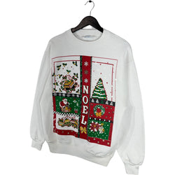 Collection of Vintage Hanes "Noel" Christmas Crewneck in a gallery layout