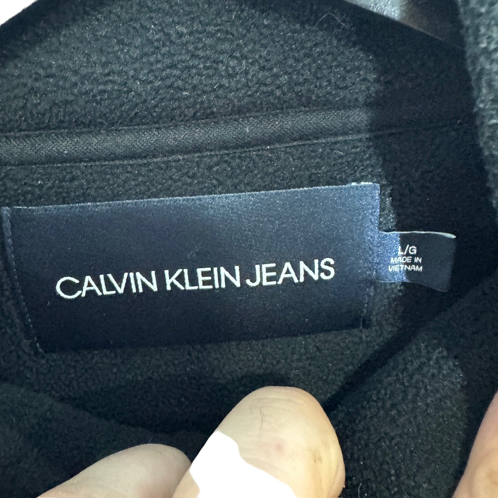 Collection of Calvin Klein Jeans 1/2 Zip Fleece in a gallery layout