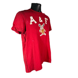 Collection of Abercrombie & Fitch "A&F" Patch Spellout And Logo Muscle Tee in a gallery layout