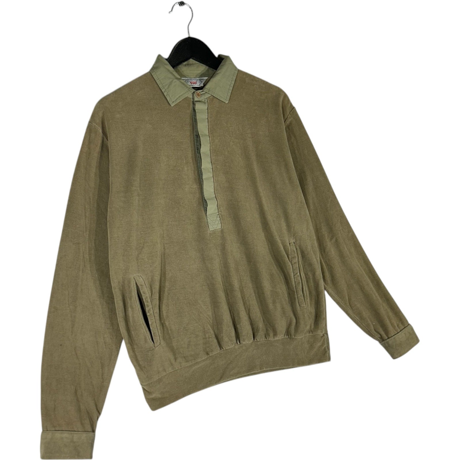 Collection of Vintage Levi's Long Sleeve Polo in a gallery layout