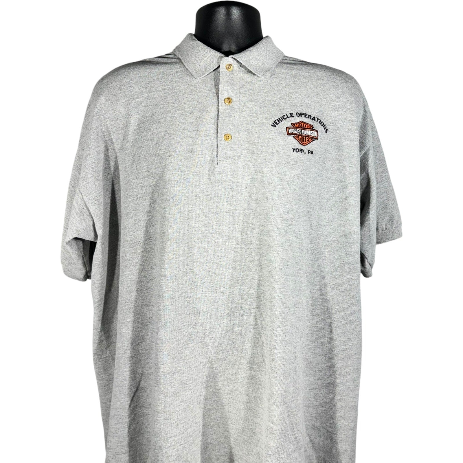 Collection of Harley Davidson Vehicle Operations Logo Short Sleeve Polo in a gallery layout