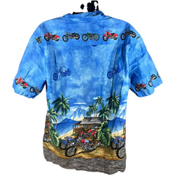 Collection of KY's Motorcycle Hawaiian Short Sleeve Button Up in a gallery layout