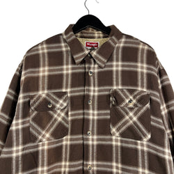 Collection of Wrangler Lined Plaid Flannel in a gallery layout