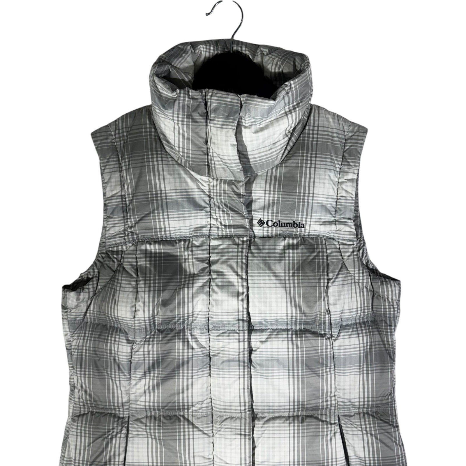 Collection of Columbia Omni Shield Plaid Print Puffer Vest in a gallery layout