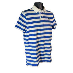 Collection of Abercrombie & Fitch Striped Cotton Muscle Fit Polo in a gallery layout