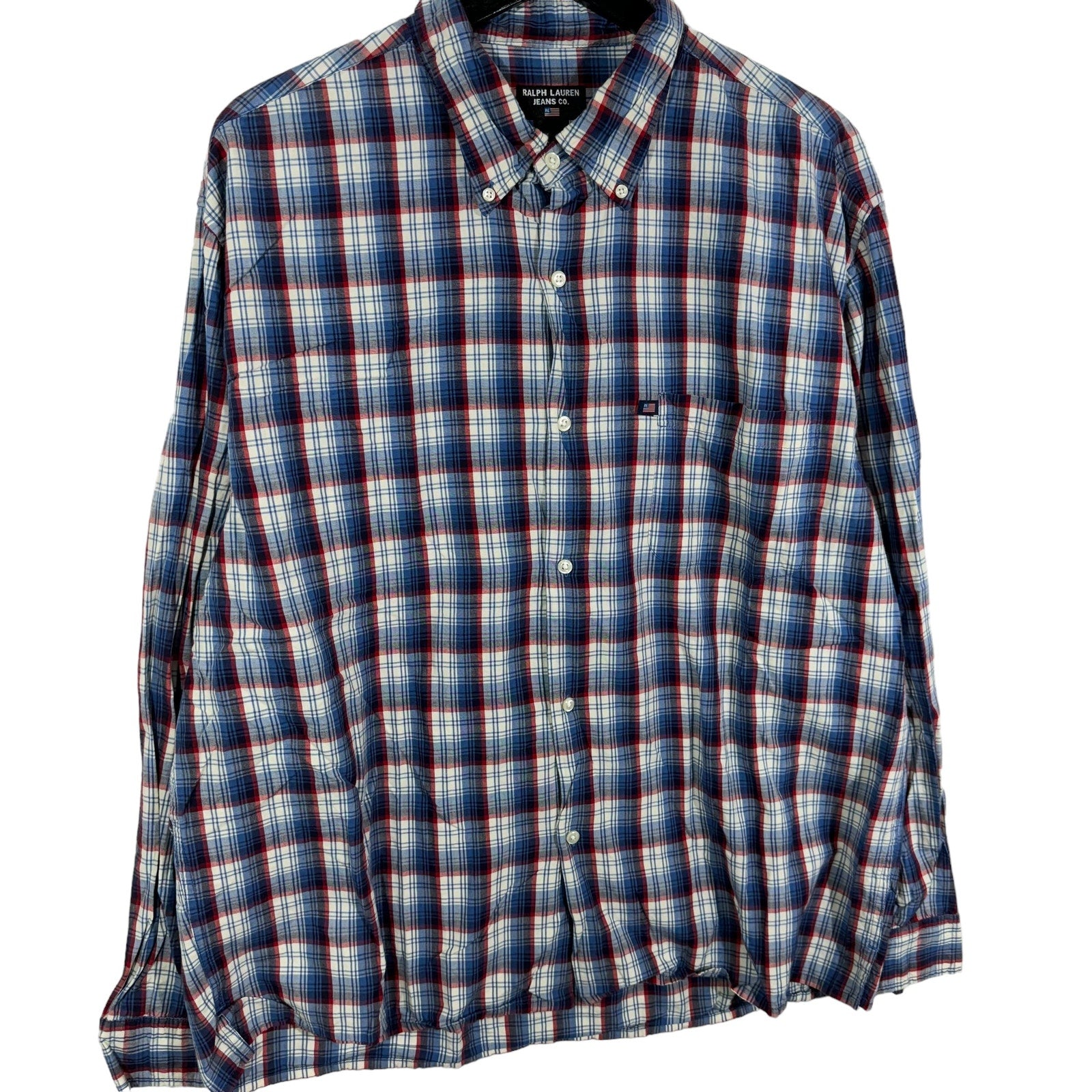 Collection of Ralph Lauren Jeans Co. Plaid Dress Shirt in a gallery layout