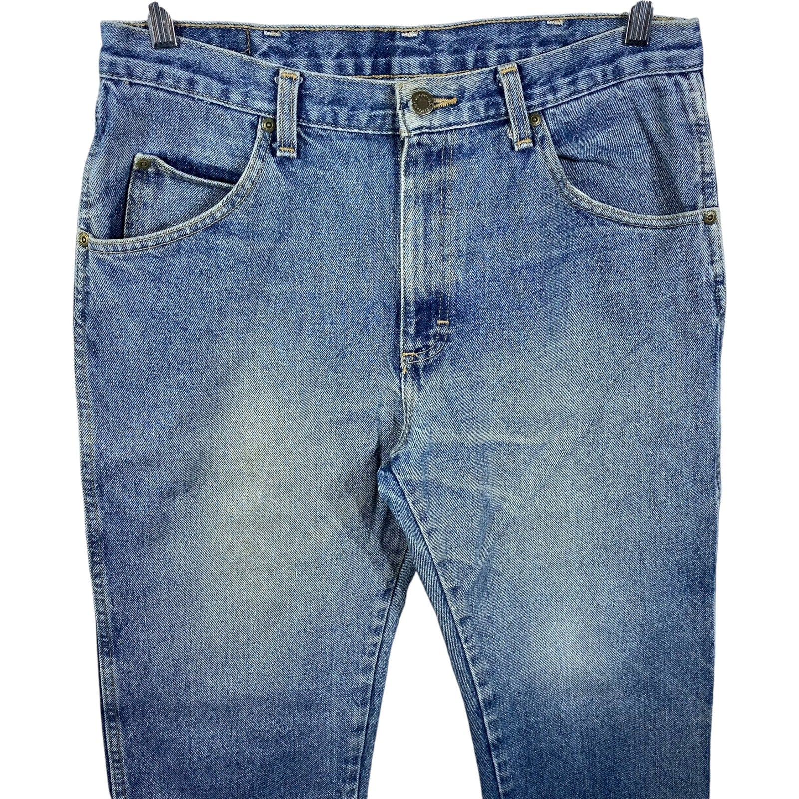 Collection of Wrangler Denim Straight Leg Jeans in a gallery layout