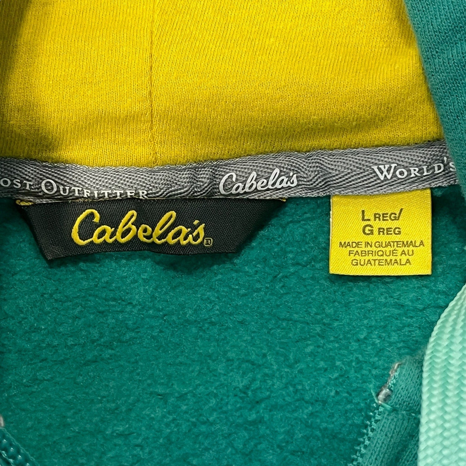 Collection of Cabela's Embroidered Full Zip Hoodie in a gallery layout