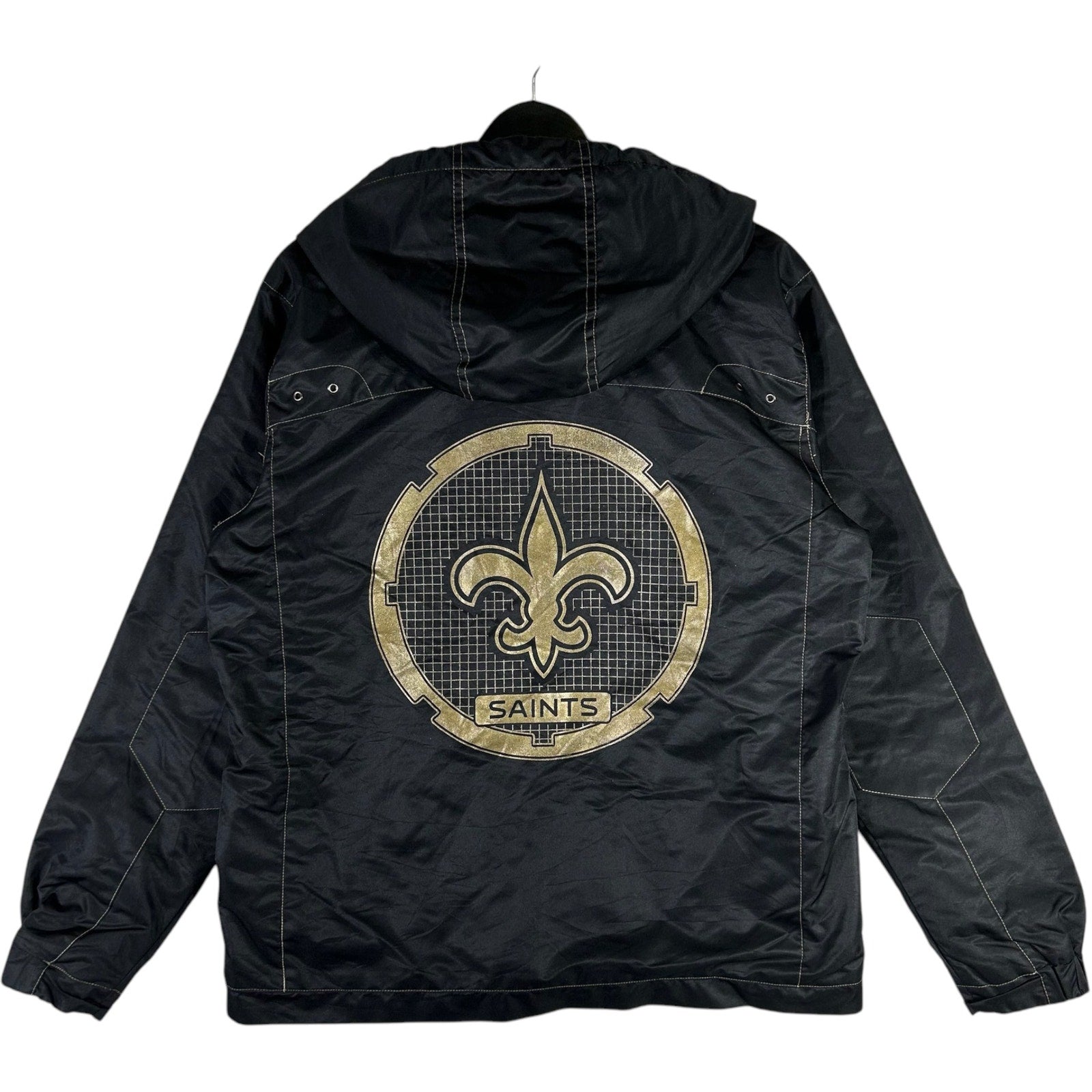Collection of New Orleans Saints Logo Full Zip NFL Jacket in a gallery layout