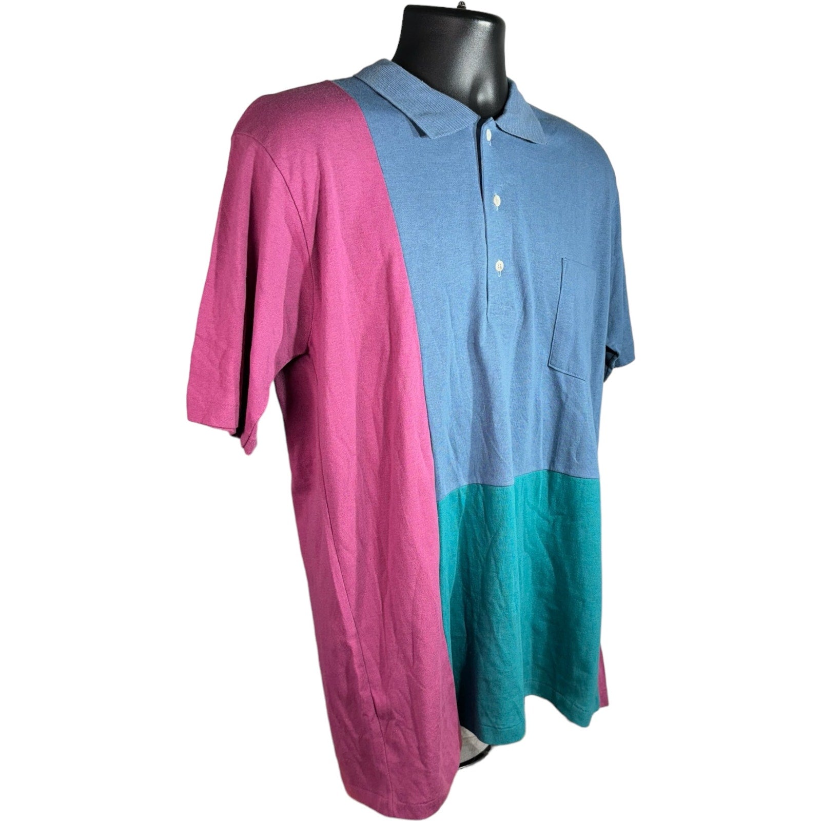Collection of Sovereign Color Block Short Sleeve Polo in a gallery layout