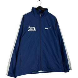 Collection of Vintage Nike Trinity Prep Swimming Zip-Up Windbreaker in a gallery layout