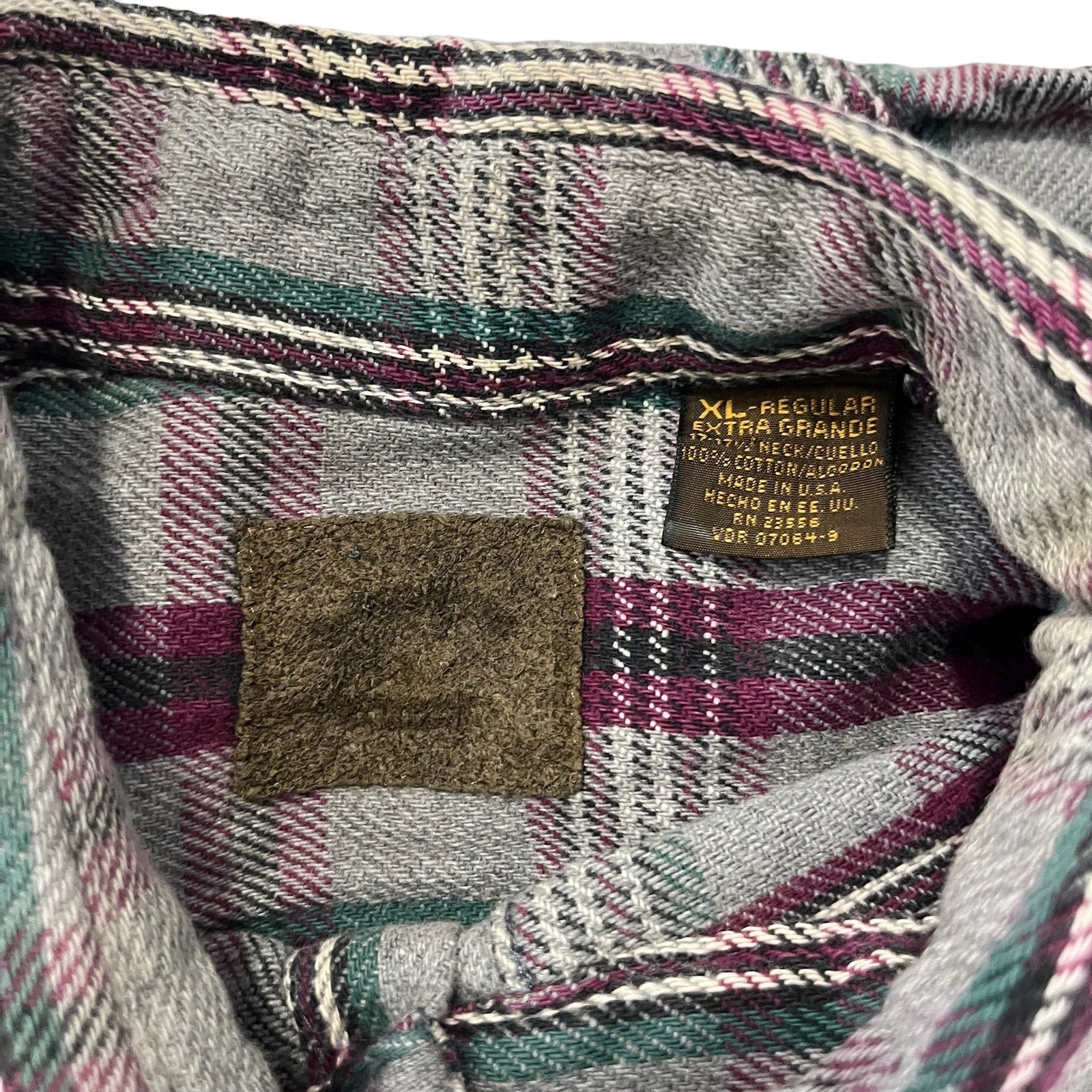 Collection of St. John's Bay Plaid Long Sleeve Flannel in a gallery layout