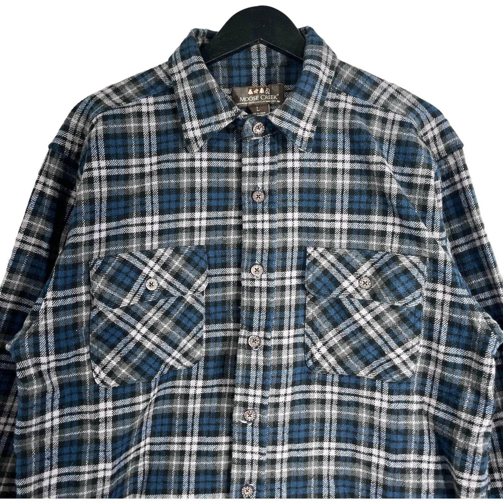 Collection of Moose Creek Plaid Long Sleeve Flannel in a gallery layout