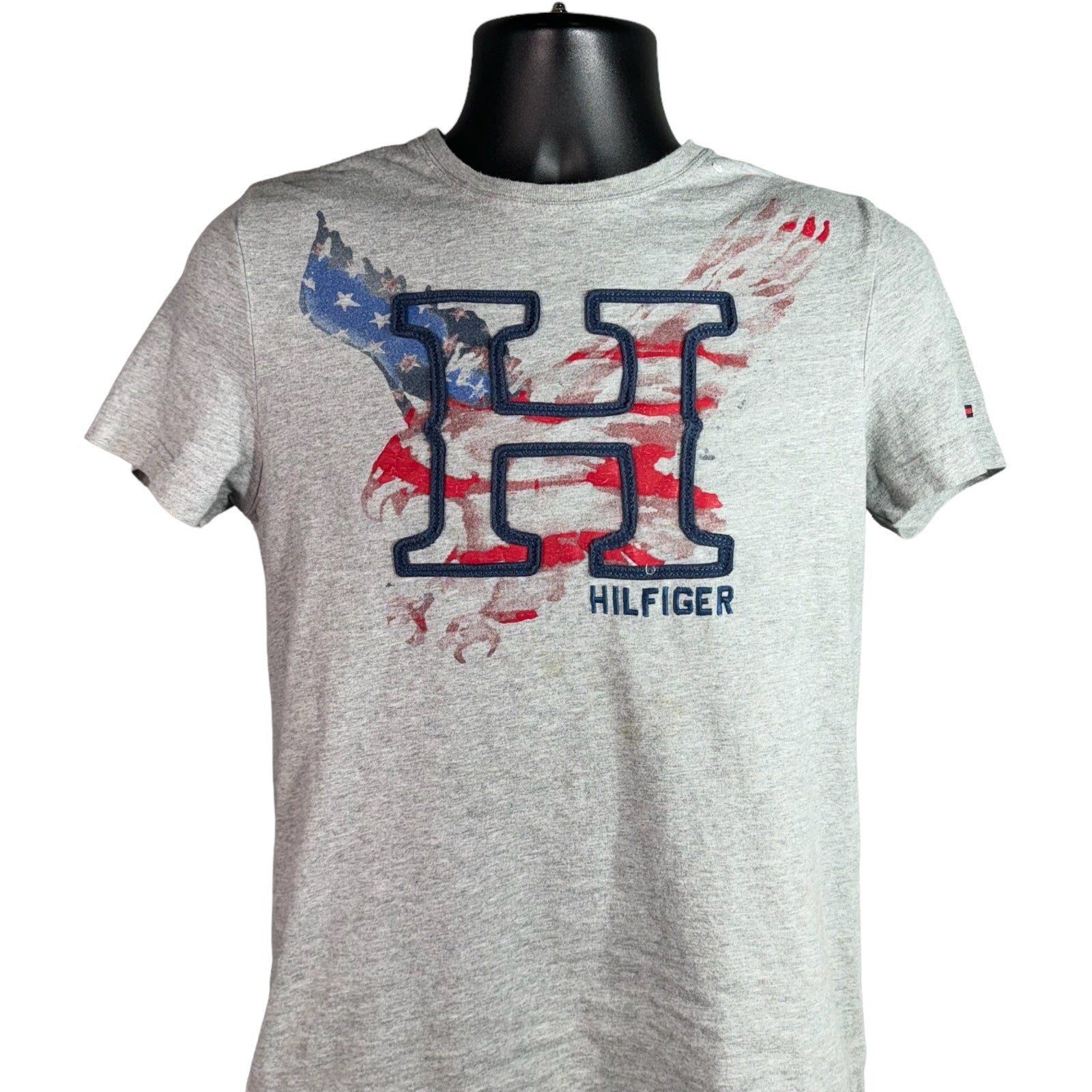 Collection of Tommy Hilfiger American Flag H Tee in a gallery layout