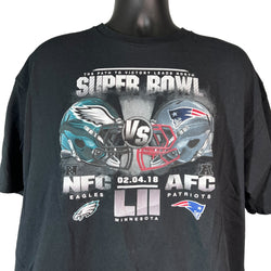 Collection of Philadelphia Eagles Vs. New England Patriots Super Bowl 52 Fanatics Tee in a gallery layout