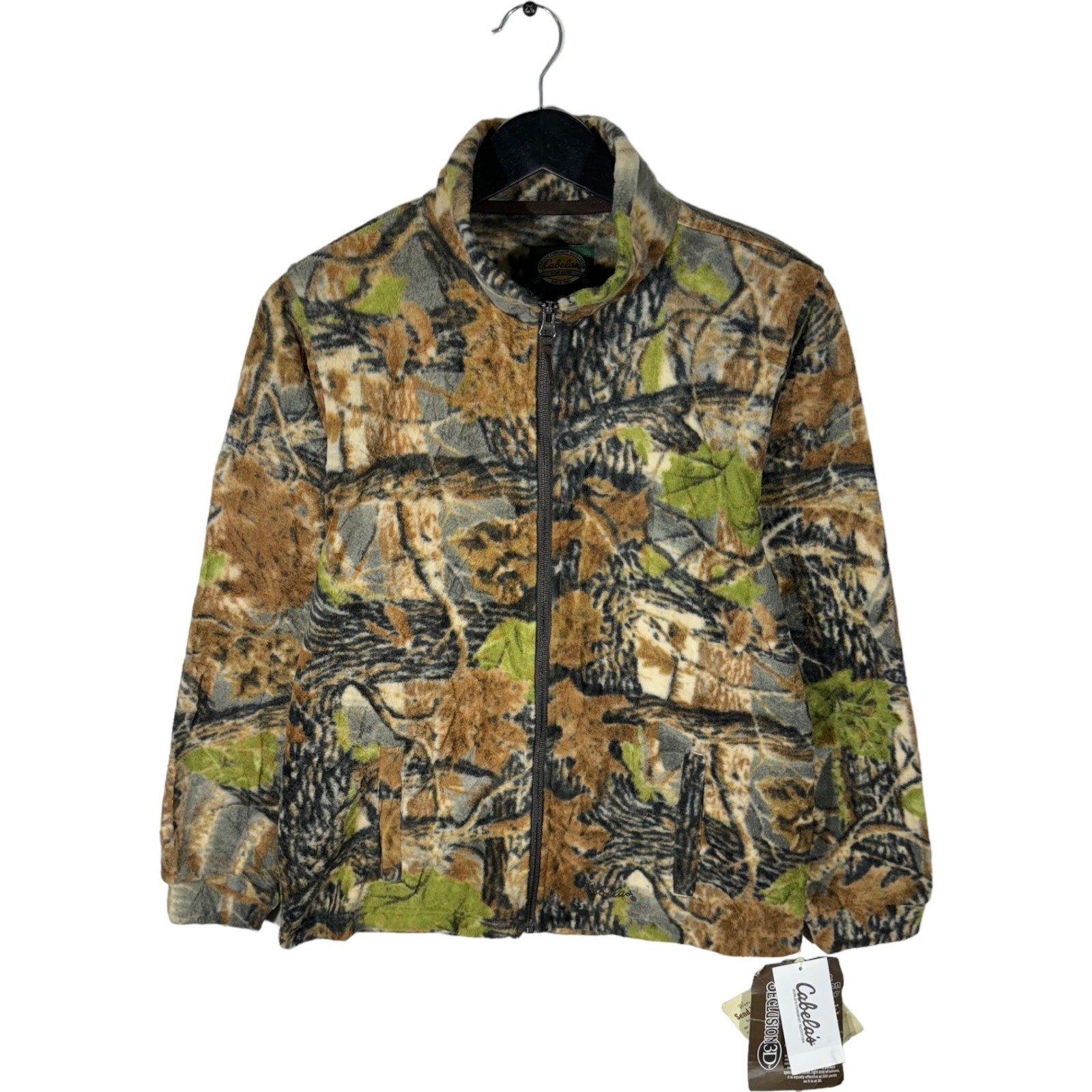 NWT Cabelas Full Zip Tree Camo Fleece Jacket