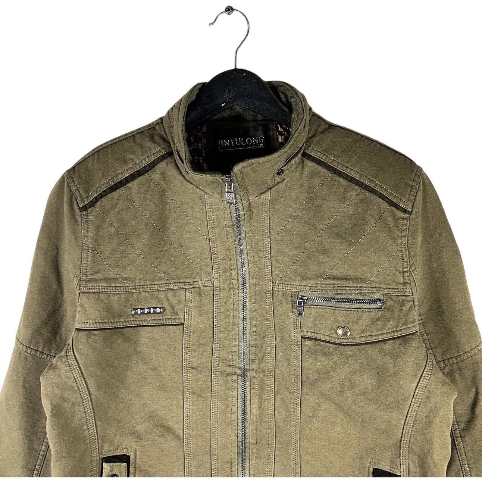 Collection of Vintage Multi Pocket Motorcycle Jacket in a gallery layout