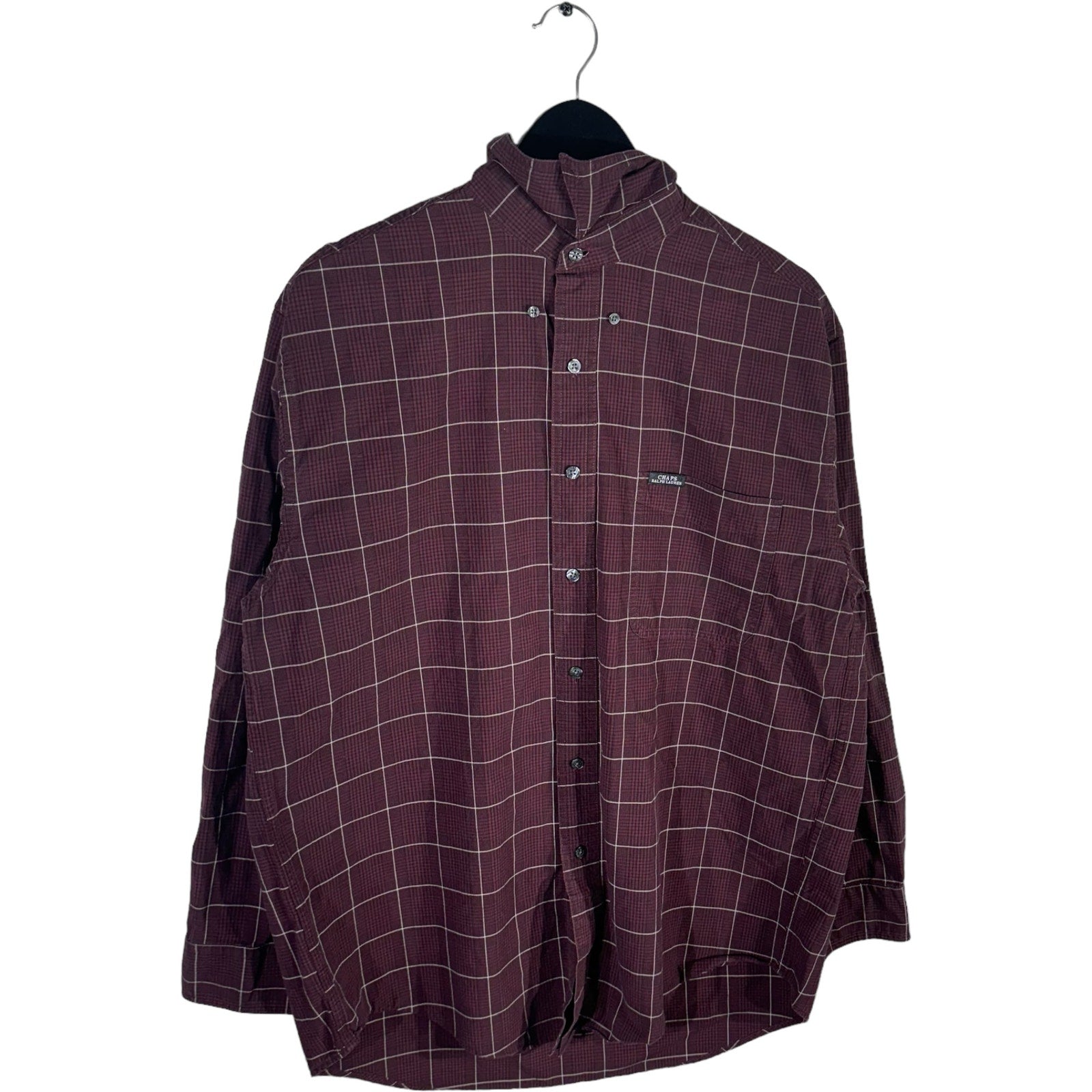 Collection of Chaps Ralph Lauren Checkered Long Sleeve Button Up in a gallery layout