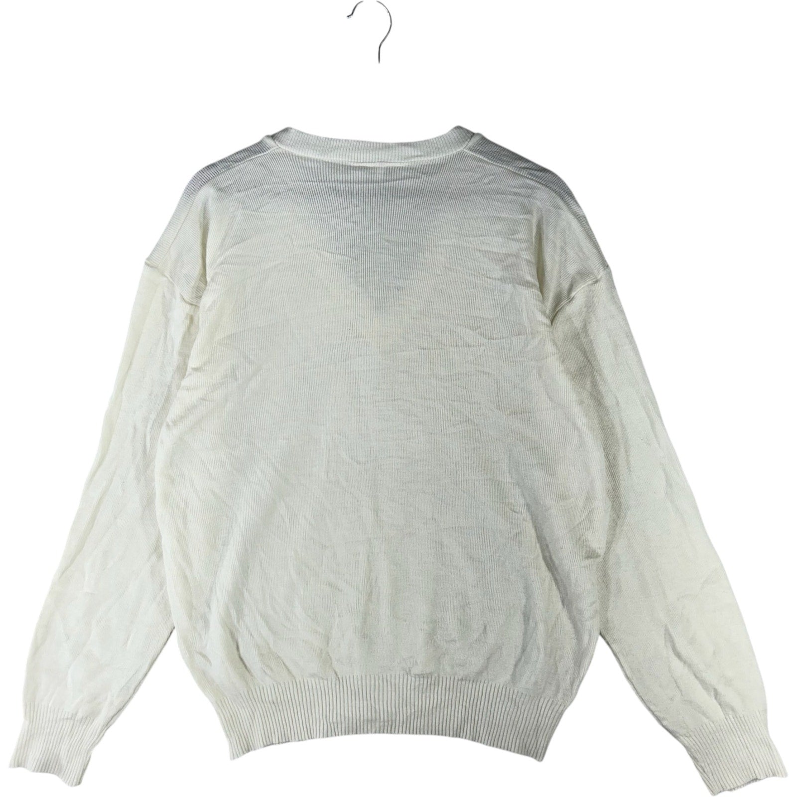 Collection of Vintage Lacoste Mini Logo V Neck Sweater in a gallery layout