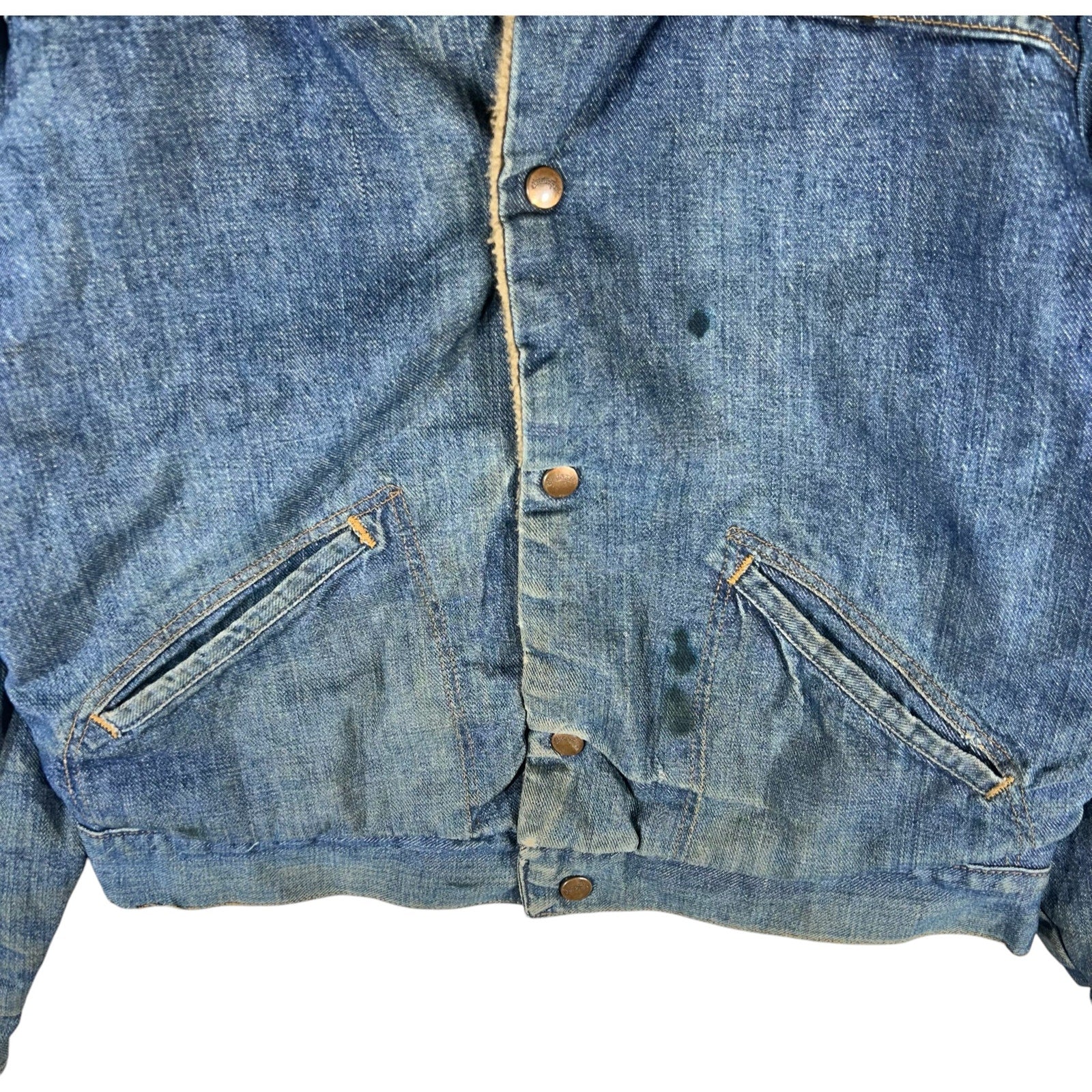 Collection of Wrangler Sherpa Lined Denim Jacket in a gallery layout