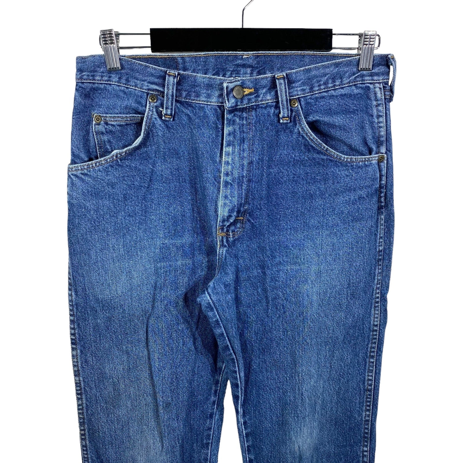 Collection of Wrangler Zip Fly Straight Leg Medium Wash Denim Pants in a gallery layout