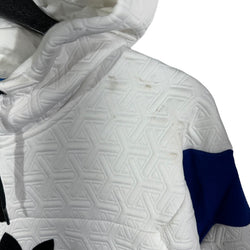 Collection of Adidas Embossed Geometric Pattern 1/4 Zip Hoodie in a gallery layout