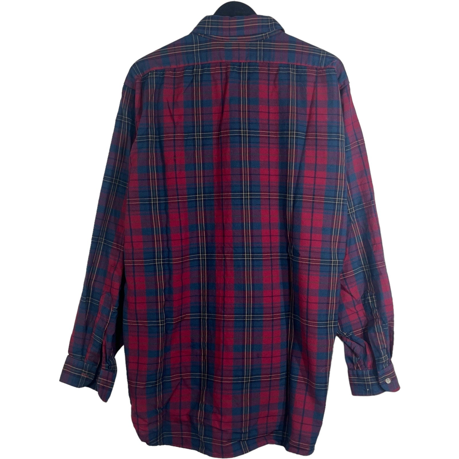 Collection of Pendleton Wool Plaid Distressed Long Sleeve Flannel in a gallery layout