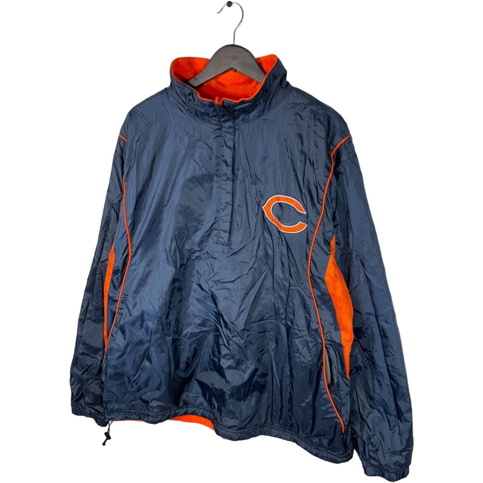 Collection of Chicago Bears Reversible 1/4 Zip NFL Pullover in a gallery layout