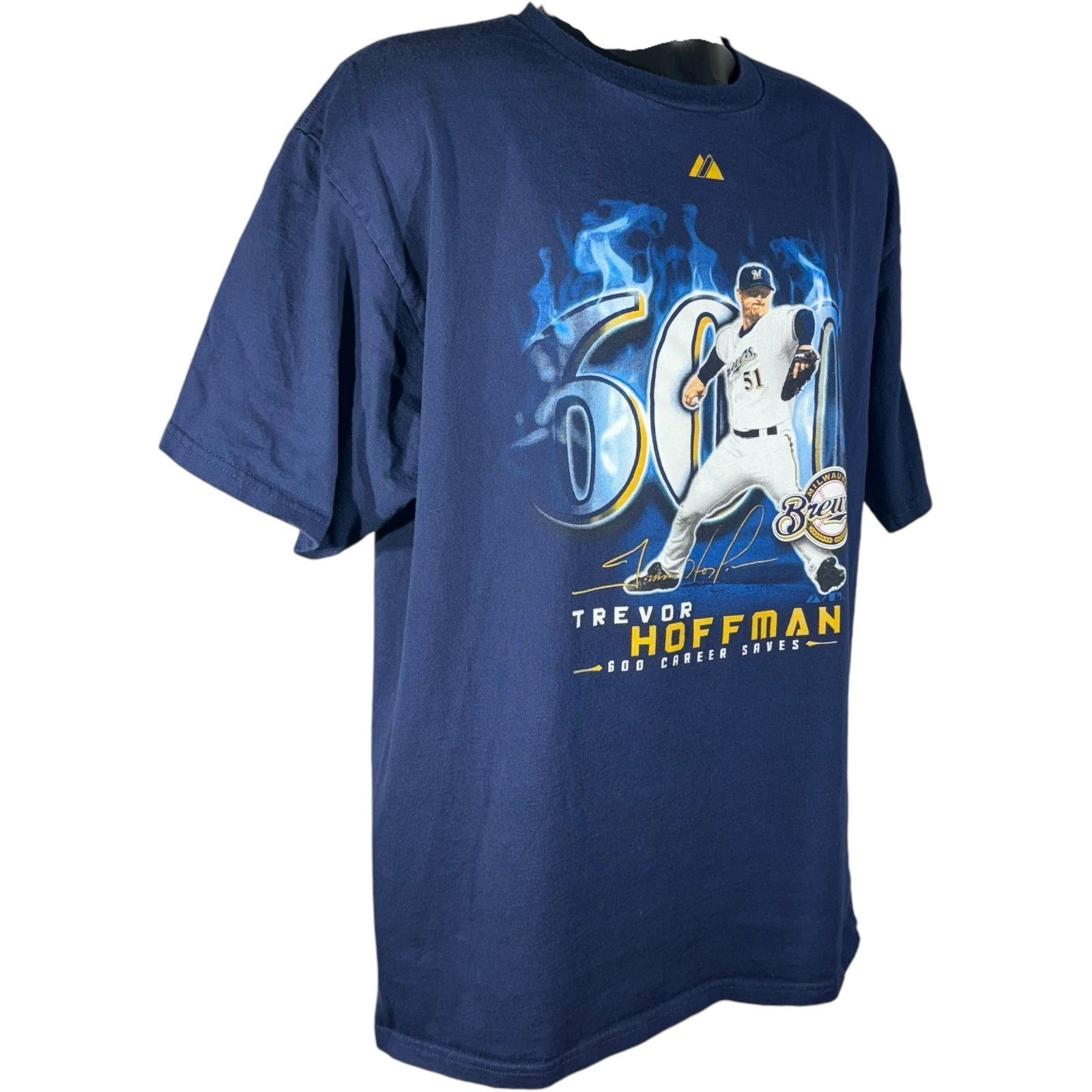 Collection of Majestic MLB Milwaukee Brewers Trevor Hoffman Tee in a gallery layout