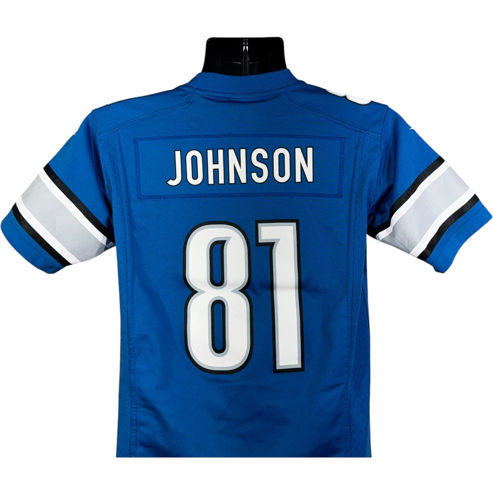 Collection of Detroit Lions Calvin Johnson #81 Nike NFL Jersey in a gallery layout