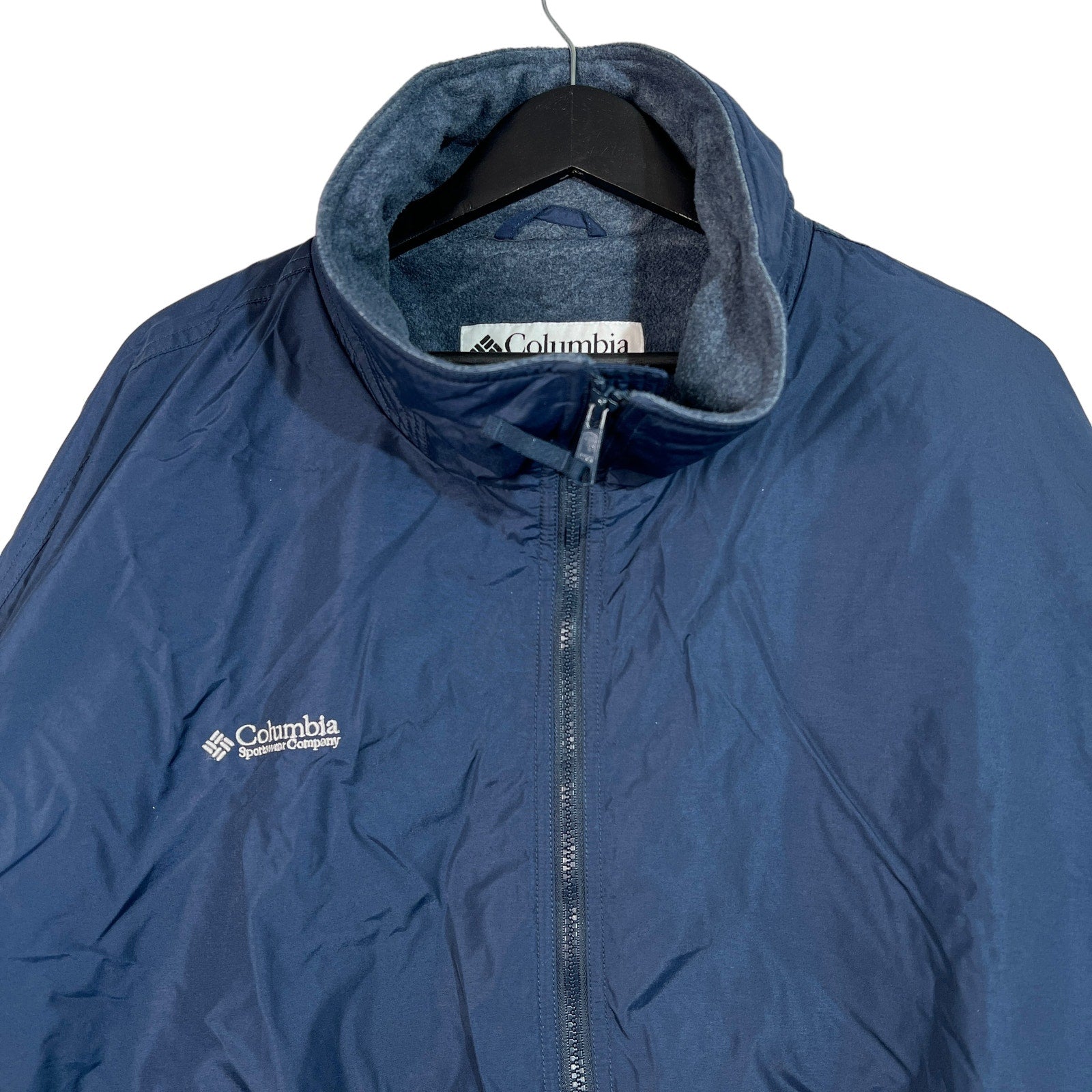 Collection of Columbia Sportswear Full Zip Fleece Lined Collared Nylon Jacket in a gallery layout