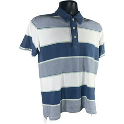 Collection of Abercrombie & Fitch Striped Short Sleeve Polo in a gallery layout