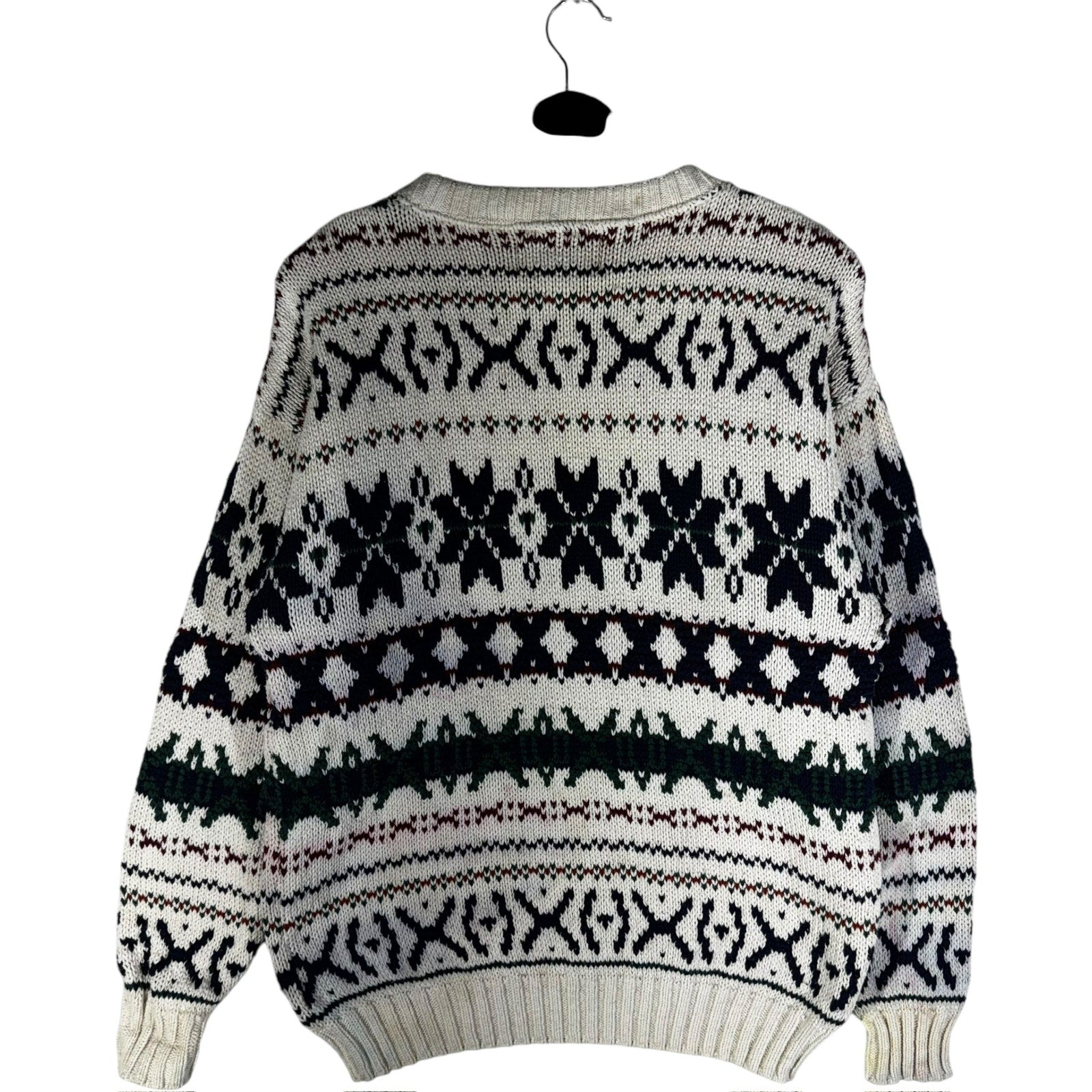 Collection of Vintage American Portrait Knit Sweater in a gallery layout