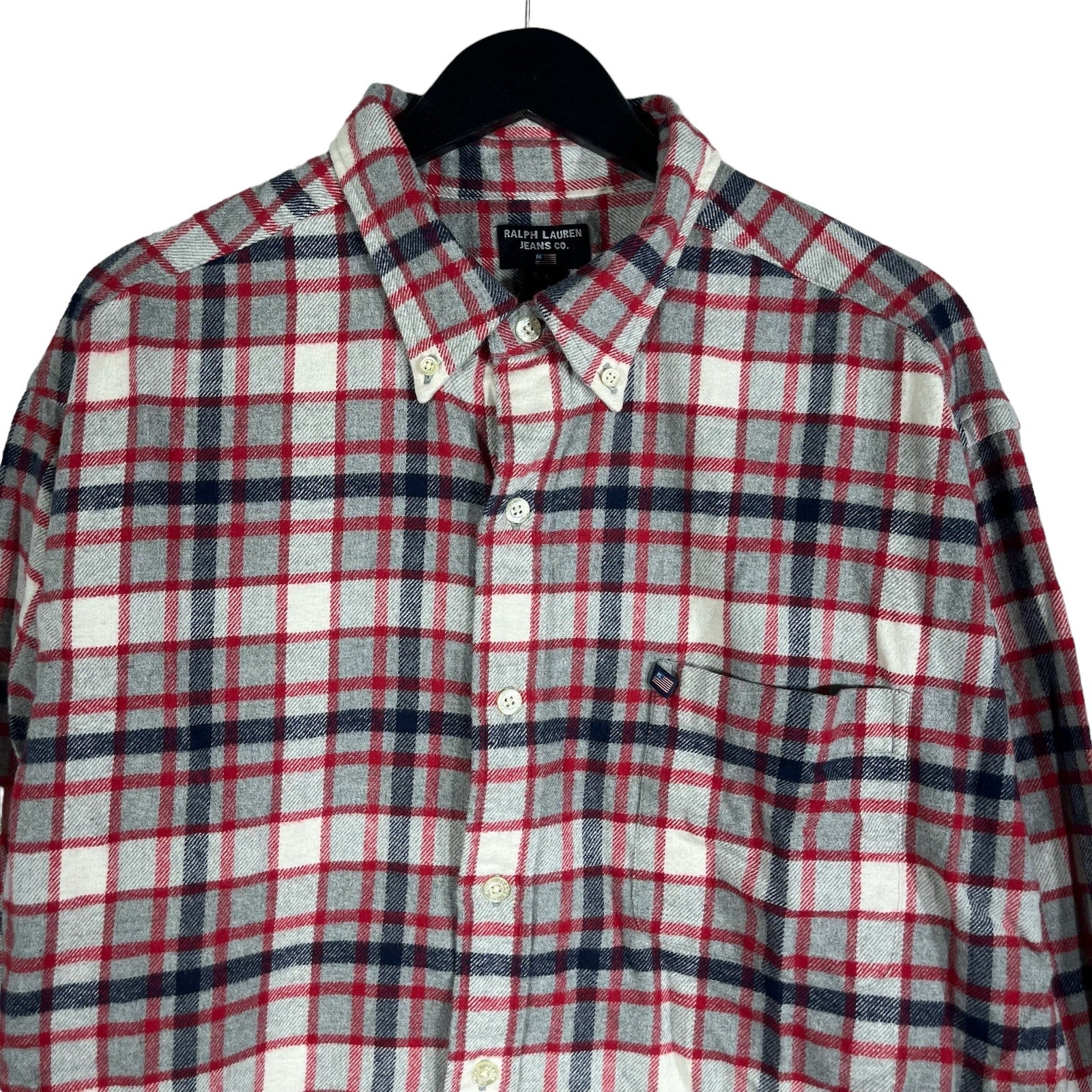 Collection of Ralph Lauren Jeans Co. Plaid Long Sleeve Flannel in a gallery layout