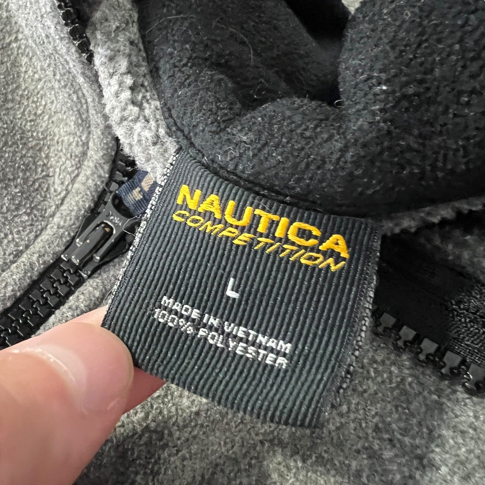 Collection of Vintage Nautica Competiton Full Zip Fleece Jacket in a gallery layout
