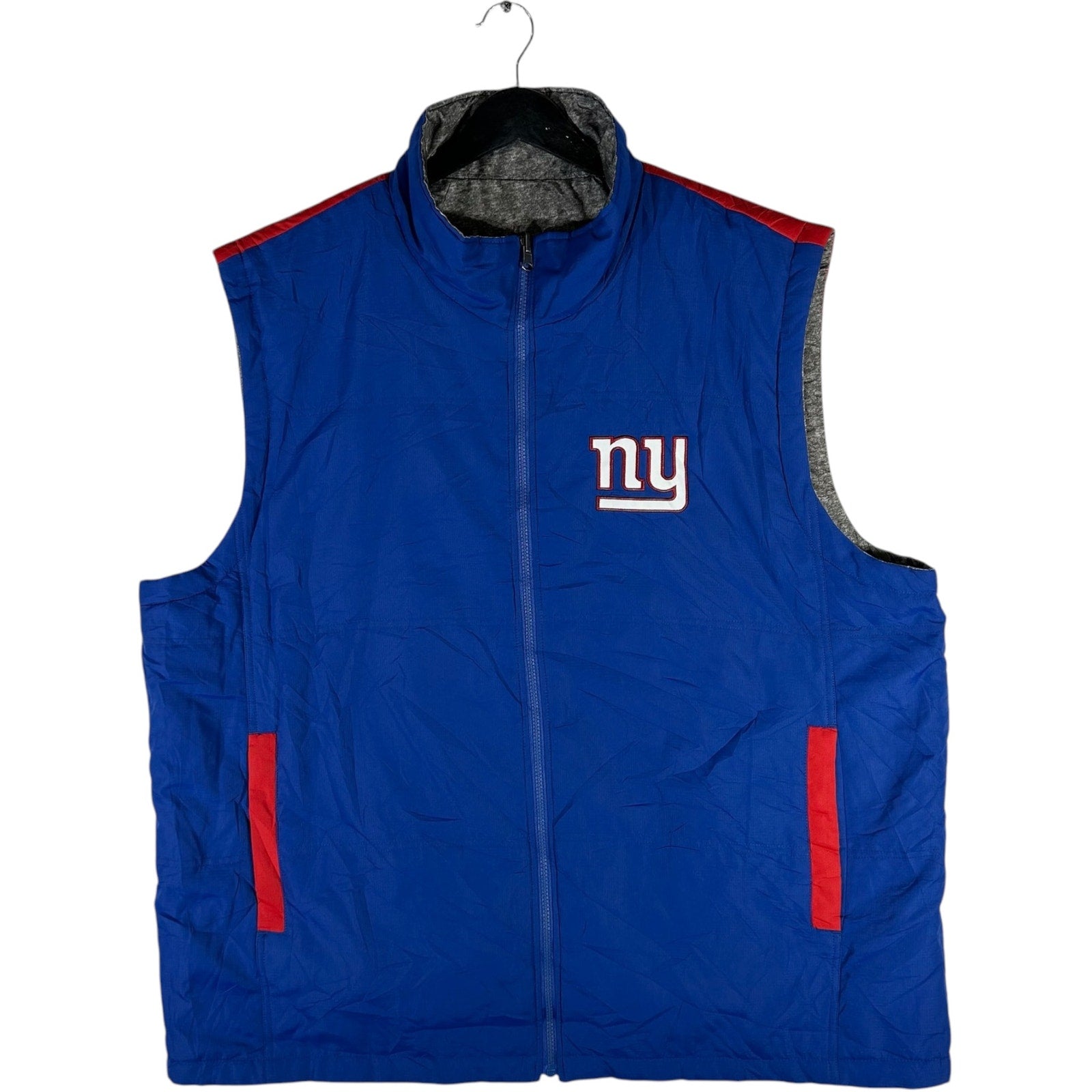 Collection of NFL New York Giants Reversible Full-Zip Vest in a gallery layout