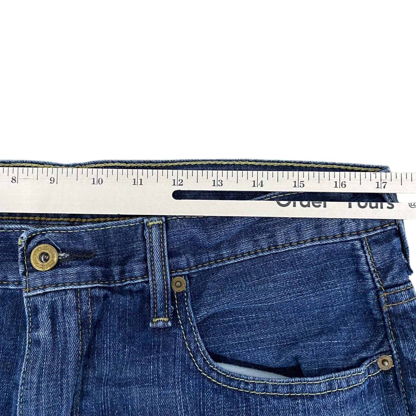 Collection of Levis 569 Zip Fly Straight Leg Denim Pants in a gallery layout